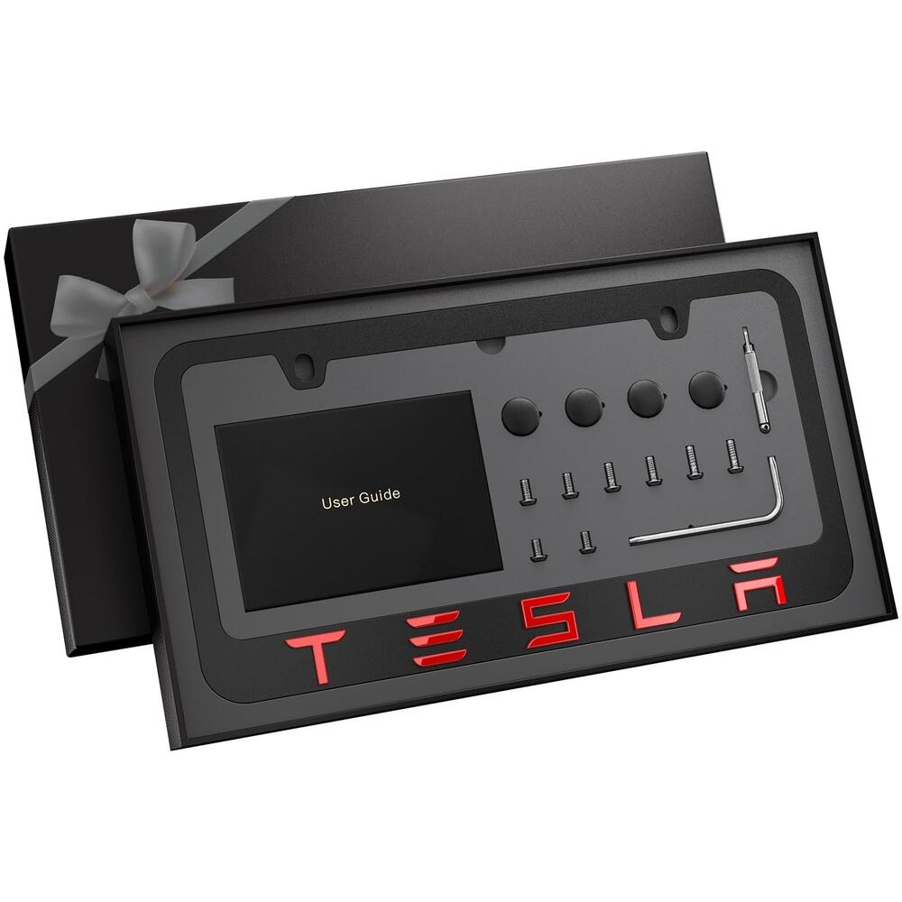 Tesla Black License Plate Frame